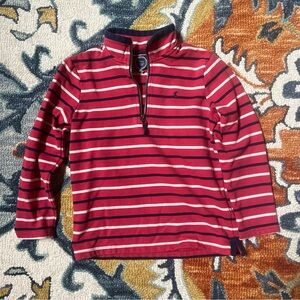 Joules Kids Red and Navy Striped Sweater